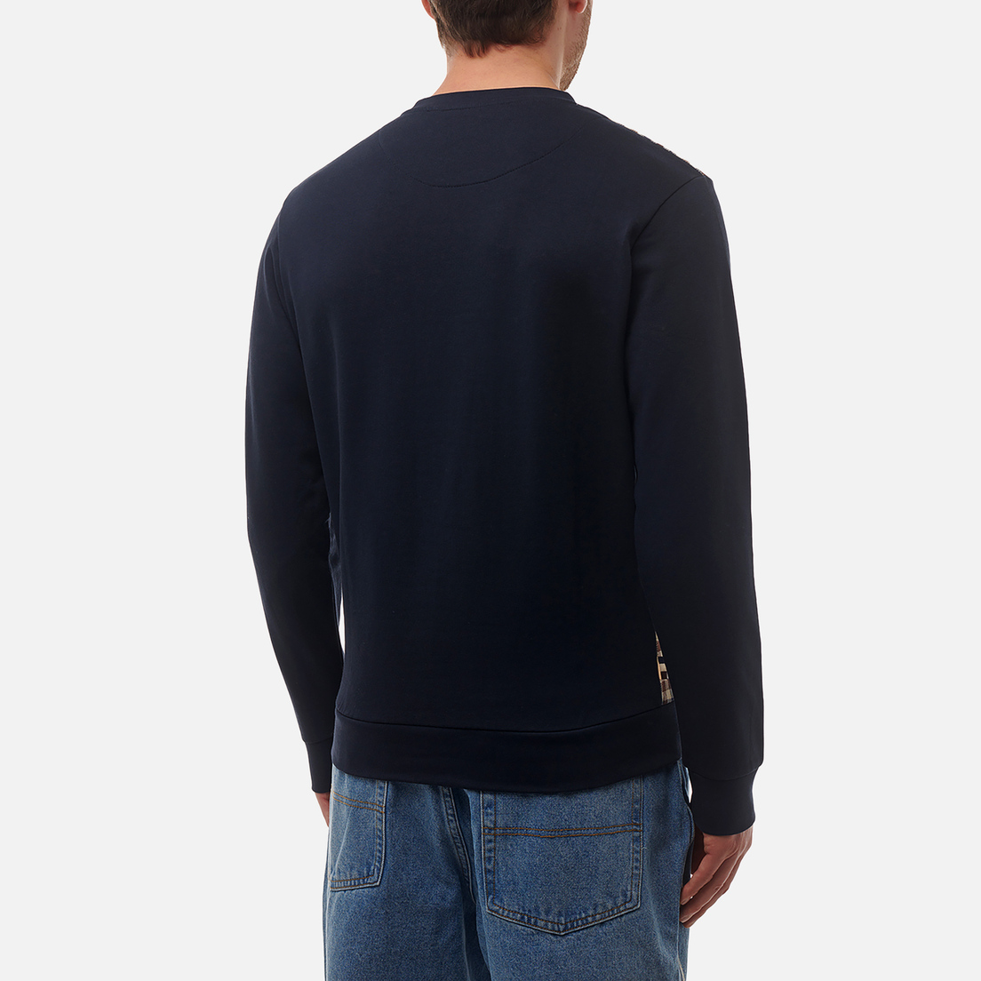 Aquascutum Мужская толстовка Active Club Check Crewneck