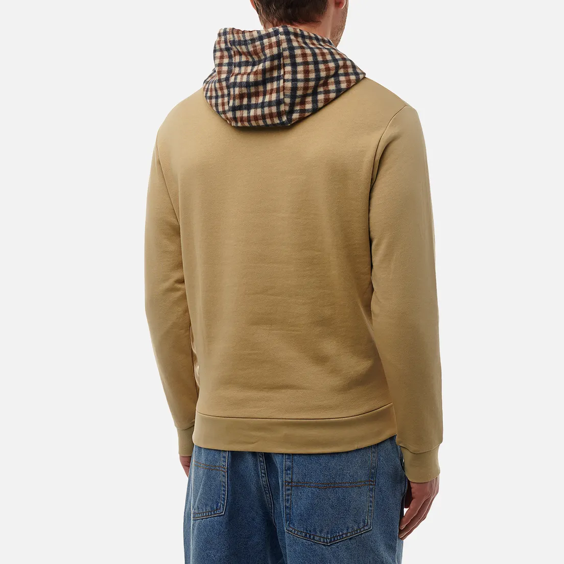 Aquascutum Мужская толстовка Active Club Check Merino Hoodie