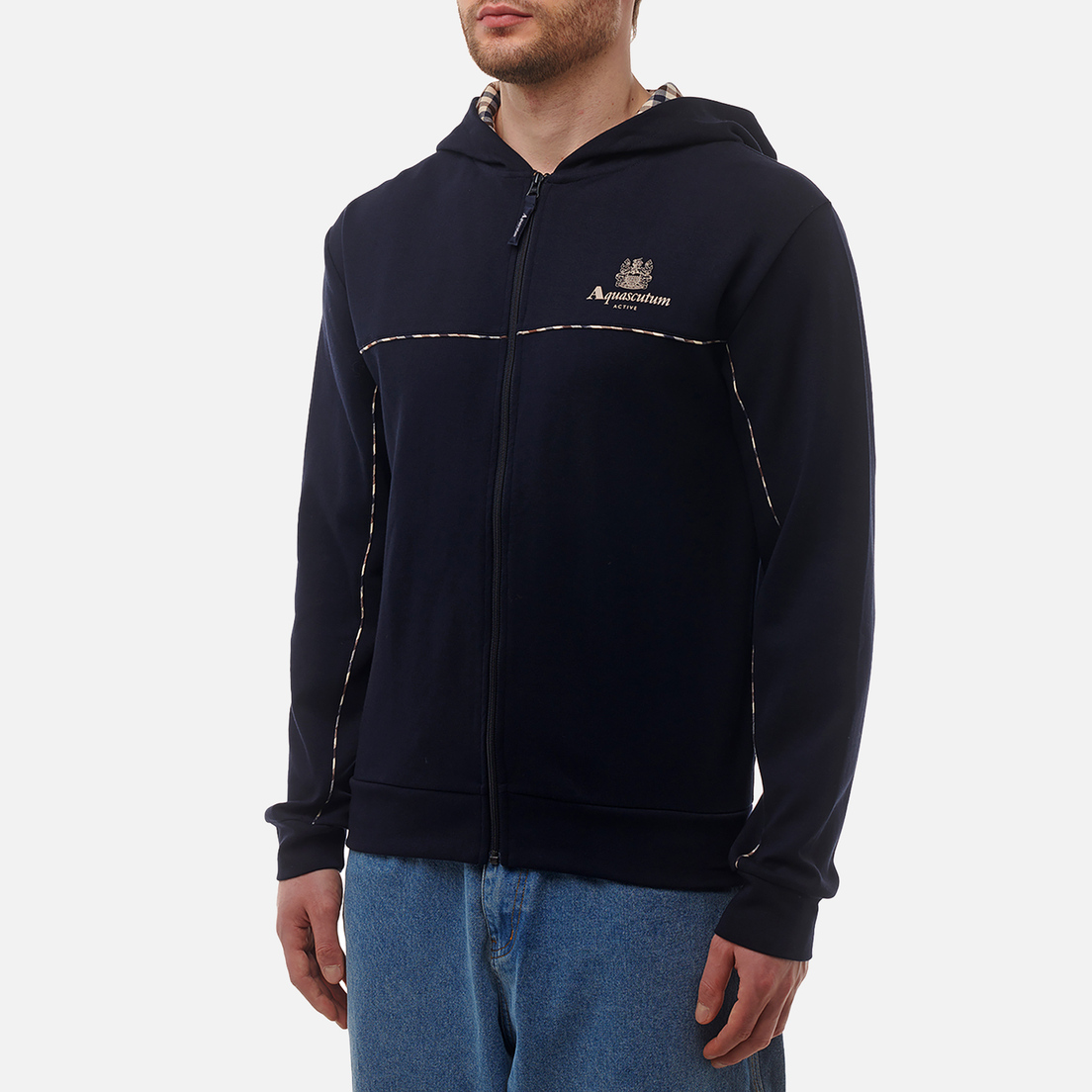 Aquascutum Мужская толстовка Active Scuba Piping Hoodie