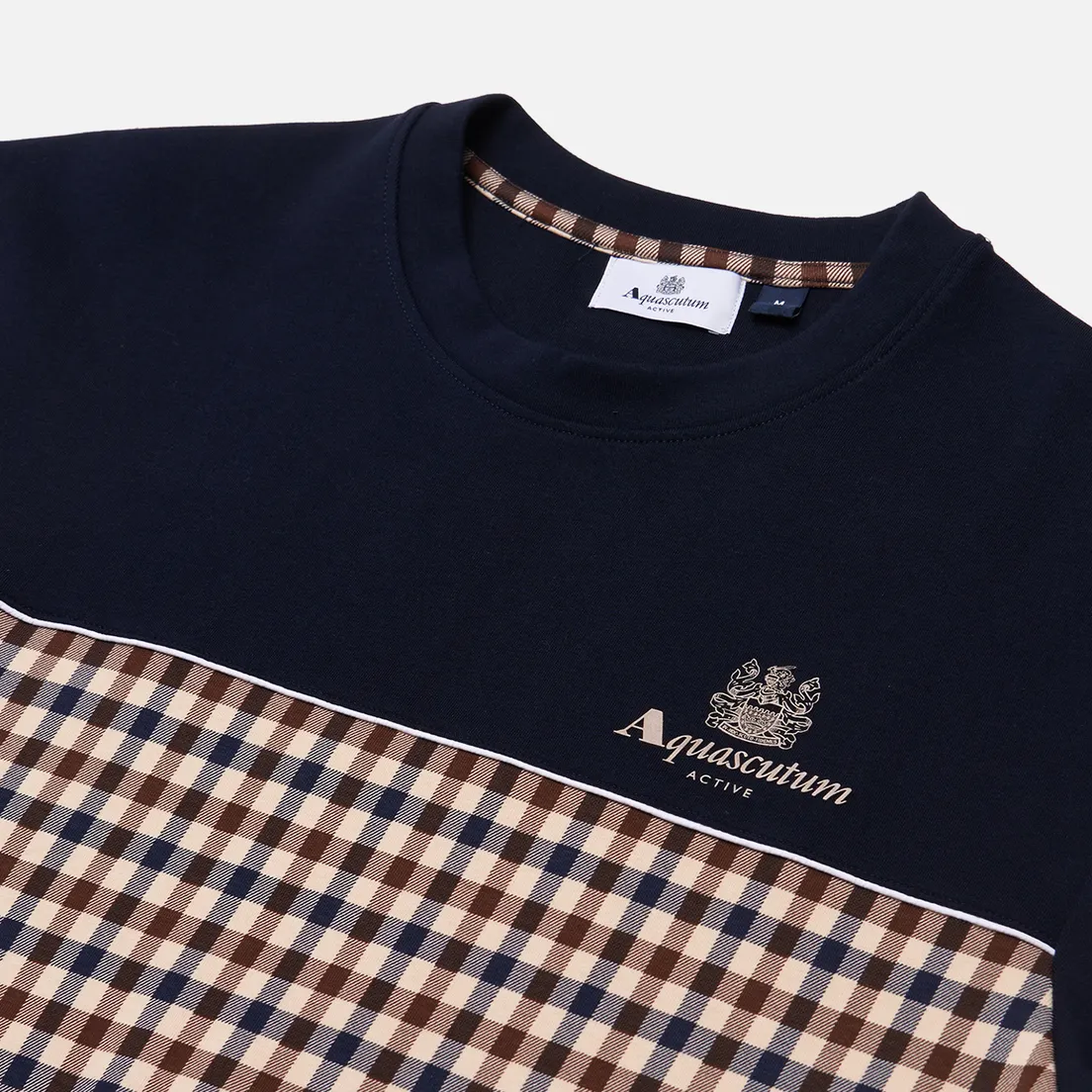 Aquascutum Мужская толстовка Active Scuba Club Check Crewneck