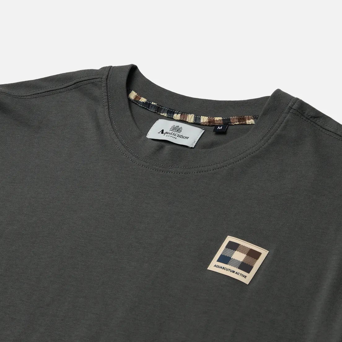 Aquascutum Мужская футболка Active Patch Club Check
