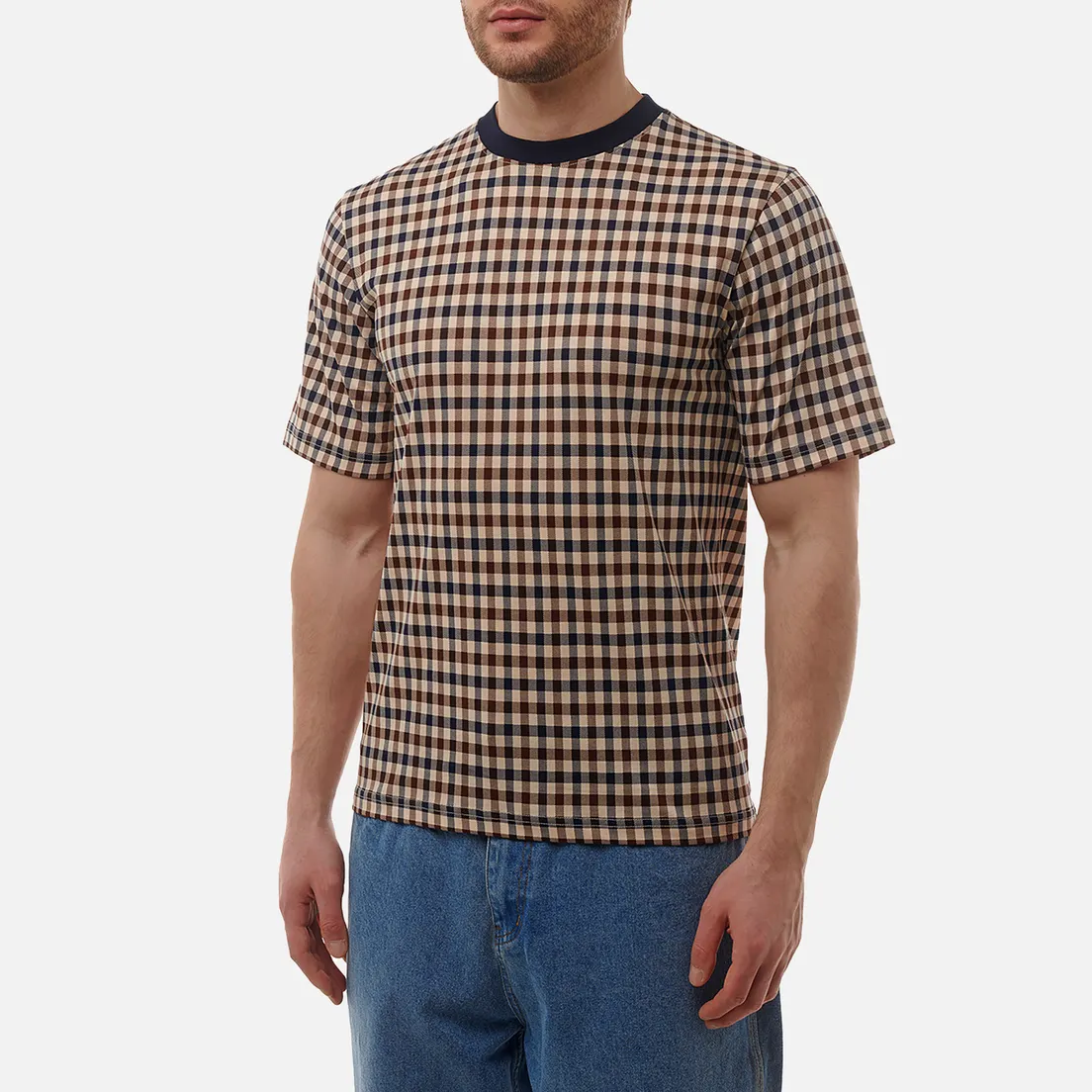 Aquascutum Мужская футболка Active Club Check