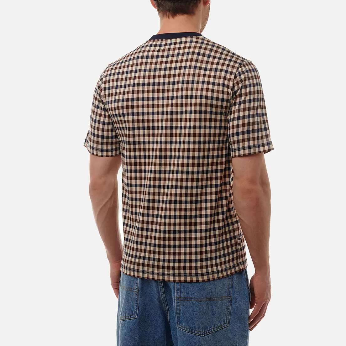 Aquascutum Мужская футболка Active Club Check