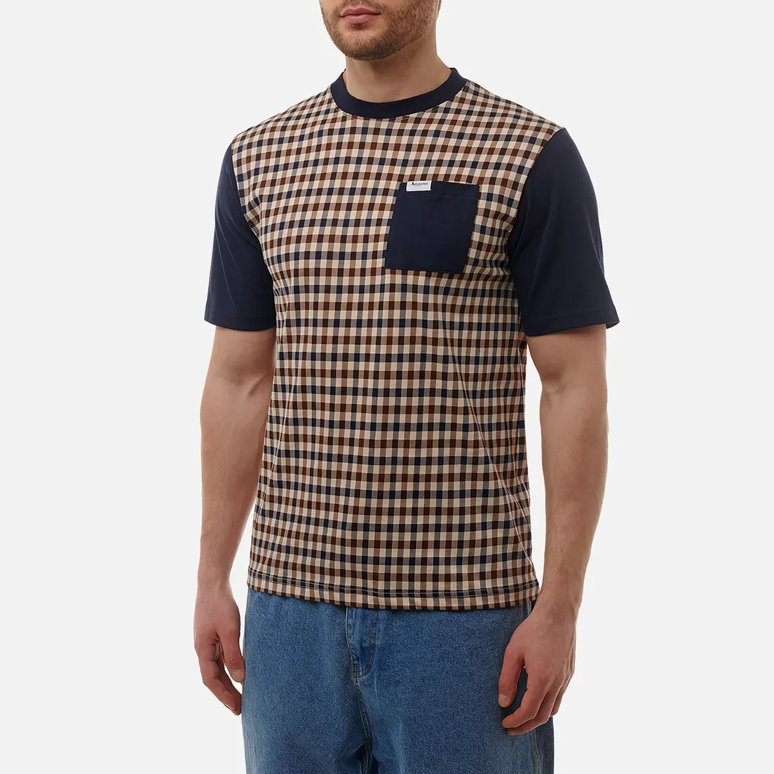 Aquascutum Мужская футболка Active Solid Pocket