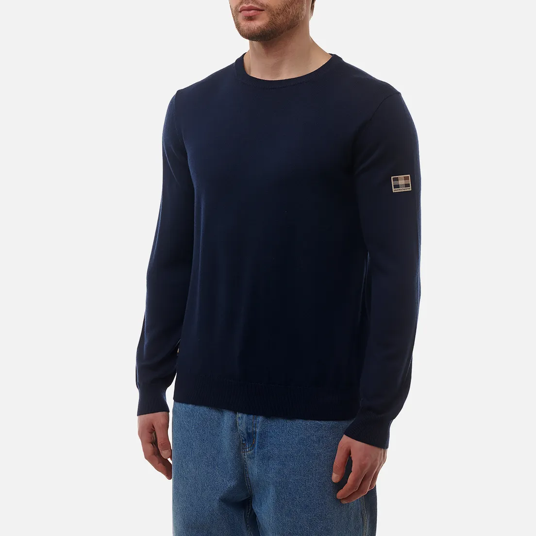 Aquascutum Мужской свитер Active Cable Patch