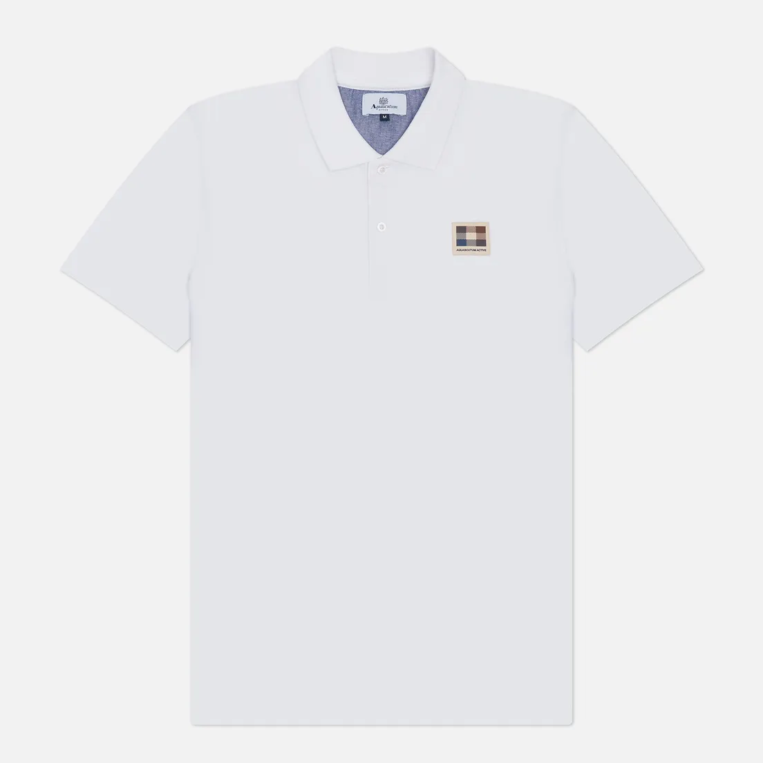 Aquascutum Мужское поло Active Club Check Patch