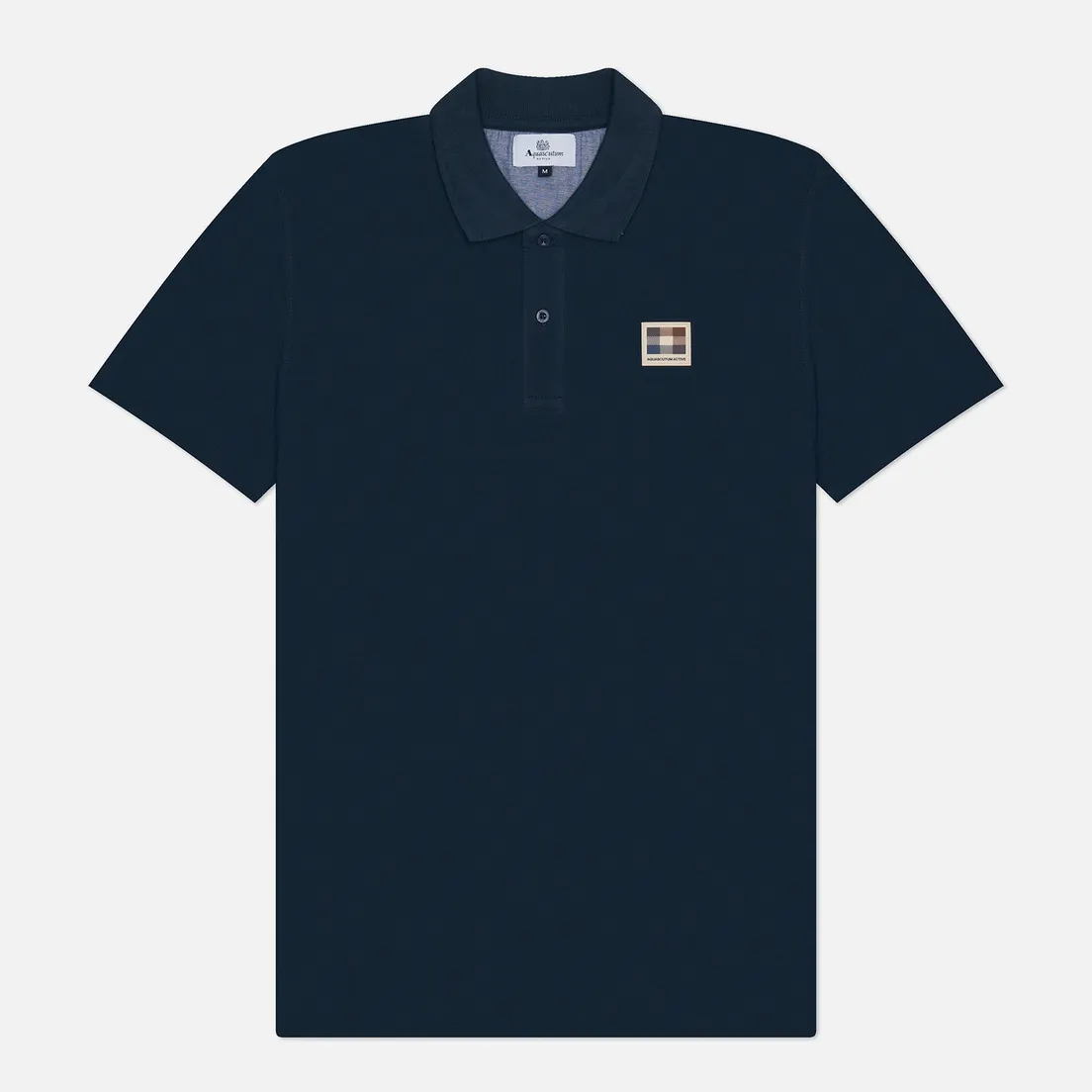 Aquascutum Мужское поло Active Club Check Patch