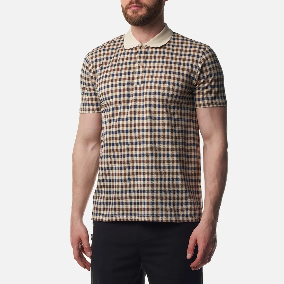 Aquascutum Мужское поло Active Club Check