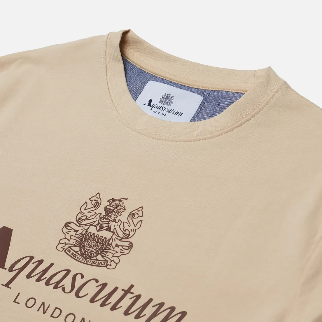 Aquascutum Мужская толстовка Active Big Logo Crew Neck
