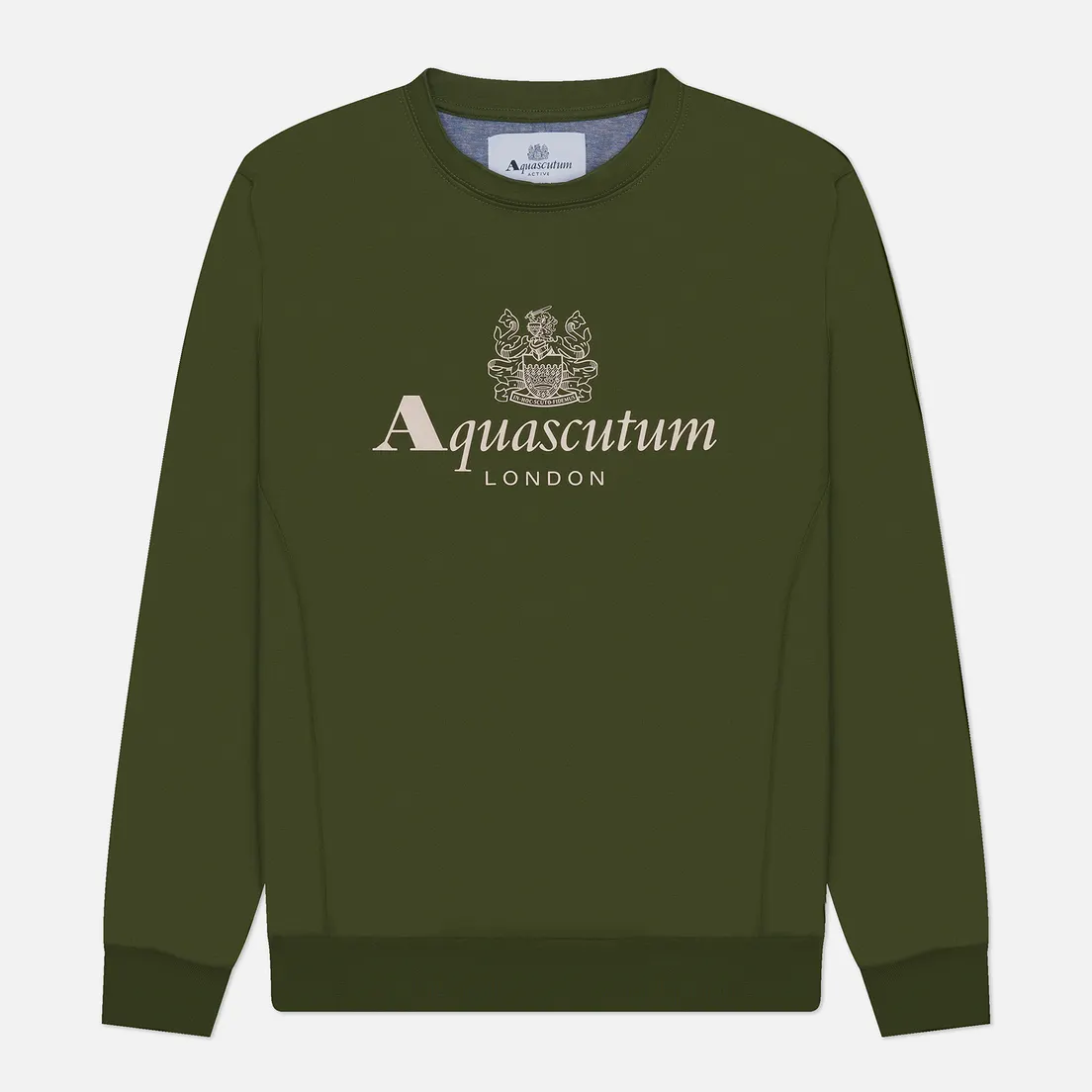 Aquascutum Мужская толстовка Active Big Logo Crew Neck