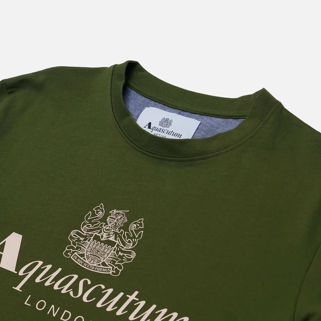 Aquascutum Мужская толстовка Active Big Logo Crew Neck