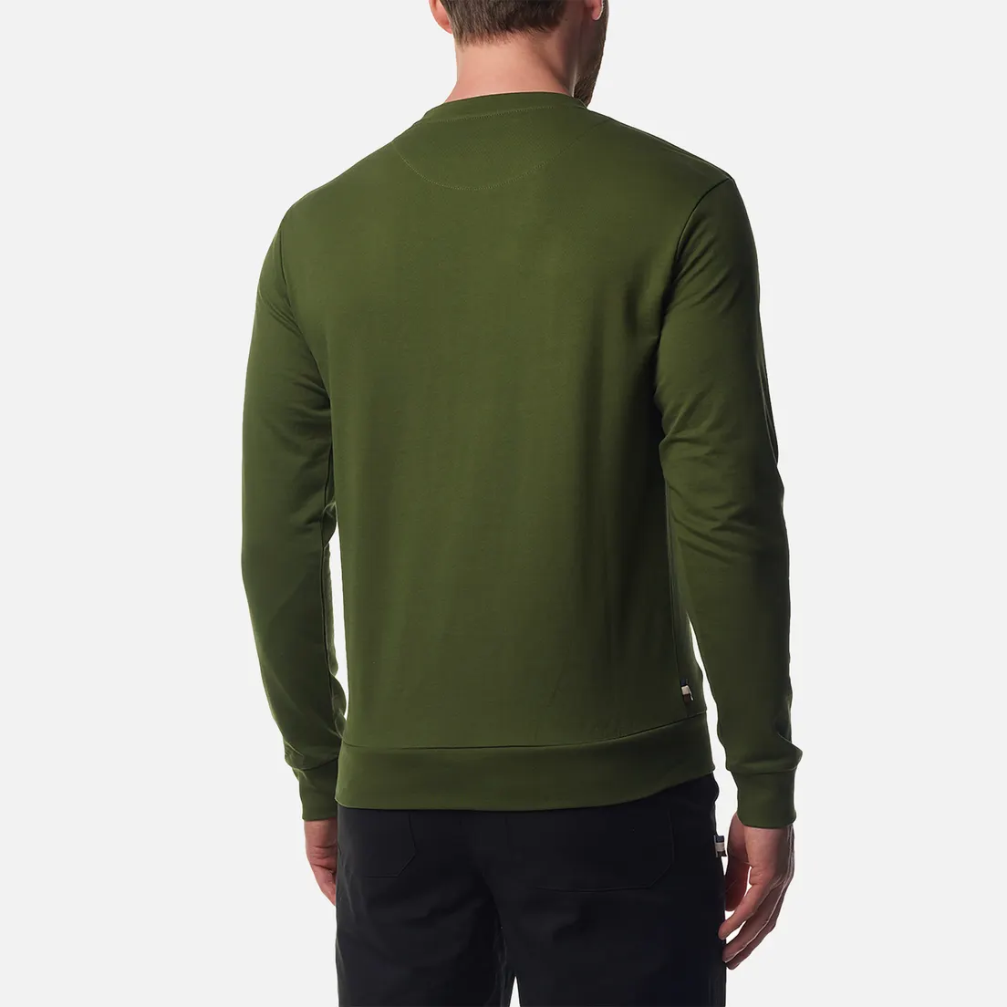 Aquascutum Мужская толстовка Active Big Logo Crew Neck