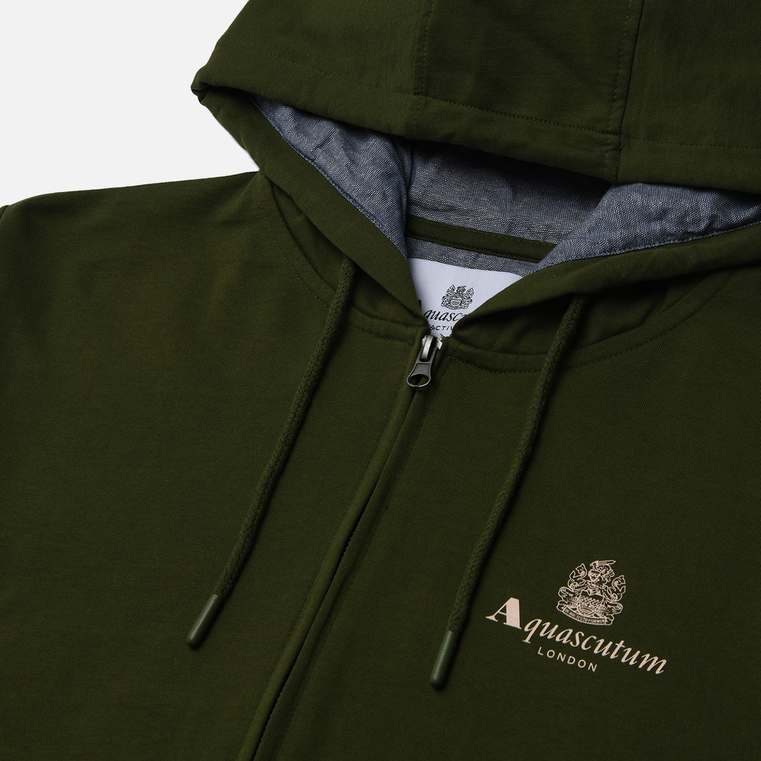 Aquascutum Мужская толстовка Active Small Logo Full Zip Hoodie