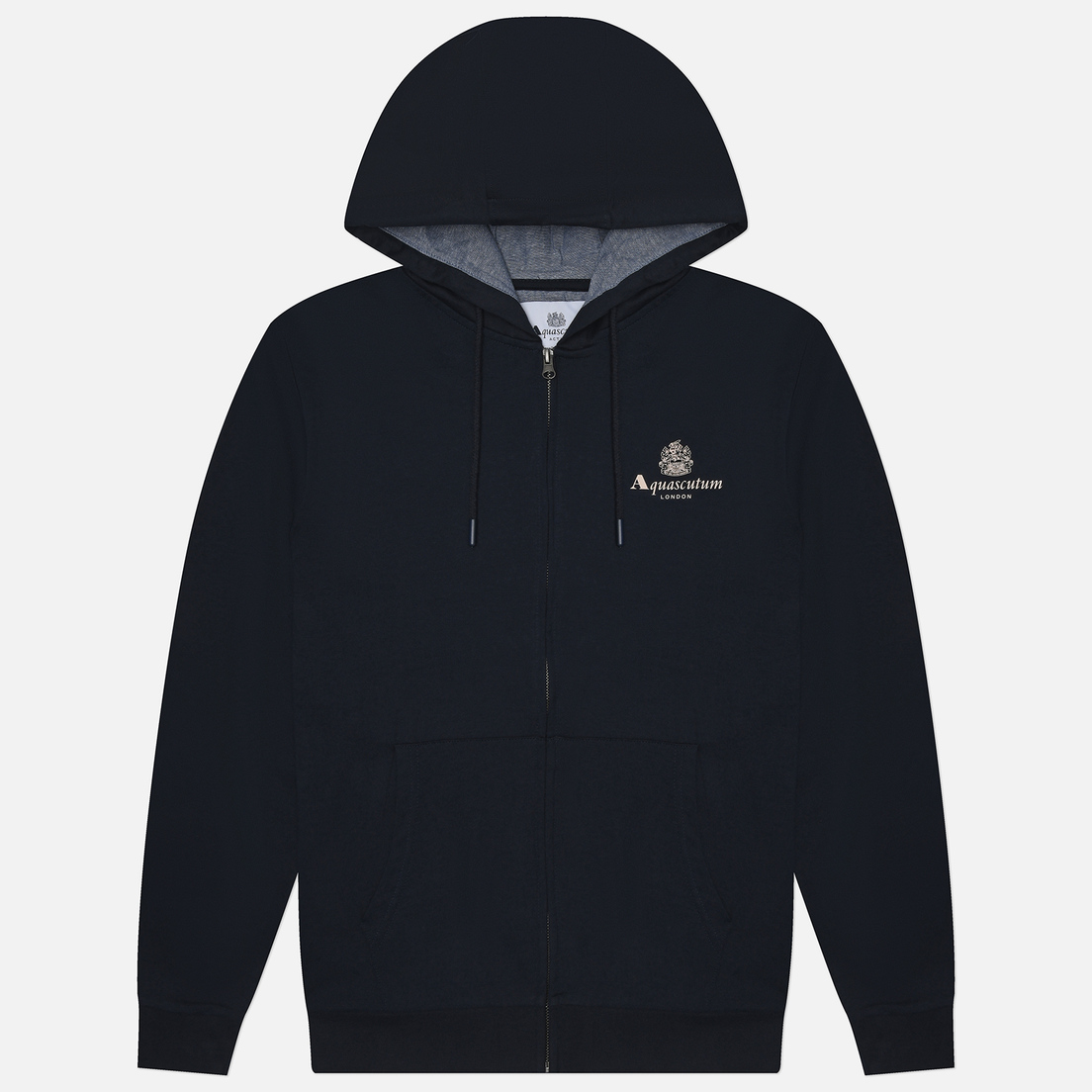 Aquascutum Мужская толстовка Active Small Logo Full Zip Hoodie