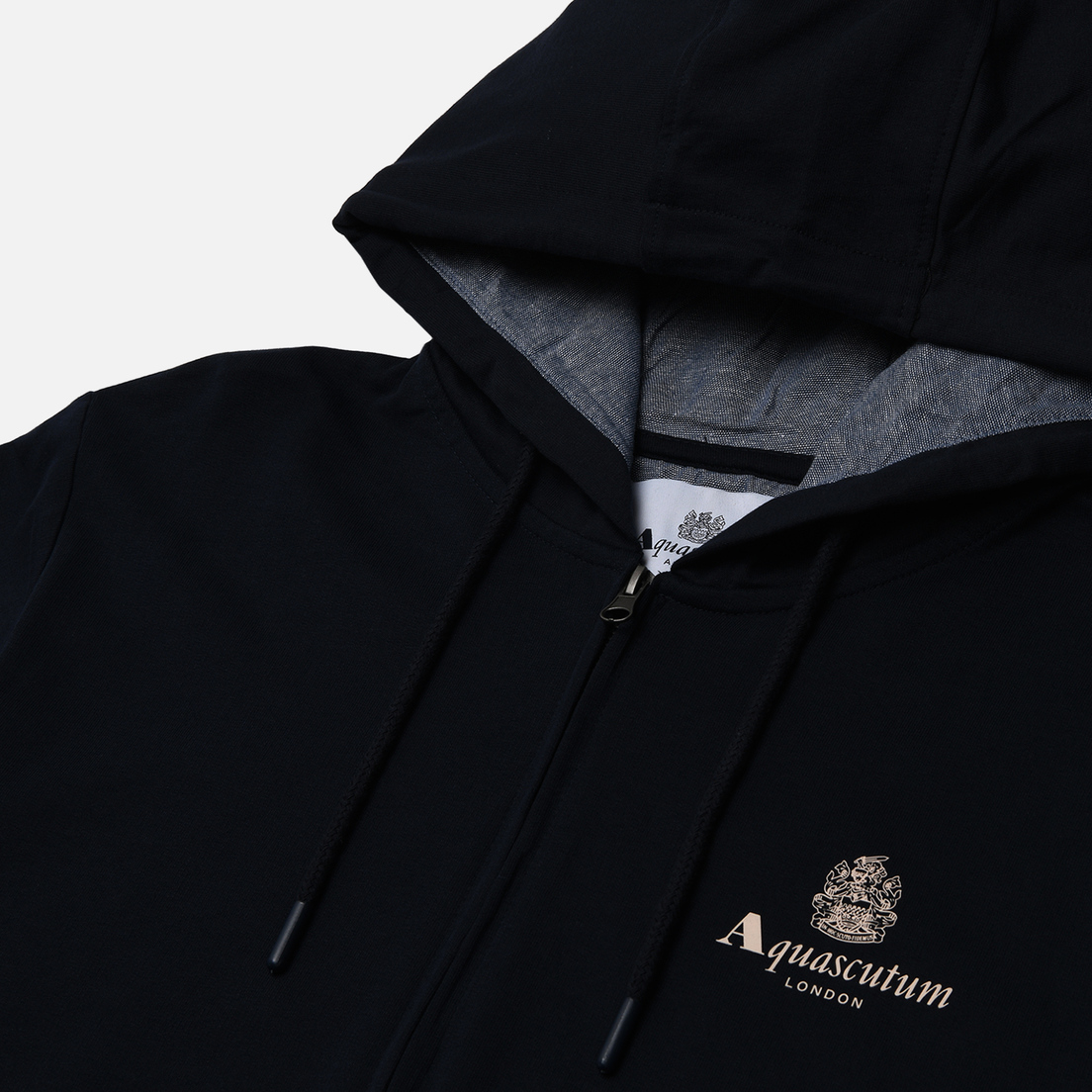 Aquascutum Мужская толстовка Active Small Logo Full Zip Hoodie