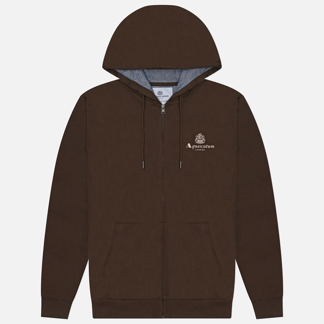 Aquascutum Мужская толстовка Active Small Logo Full Zip Hoodie