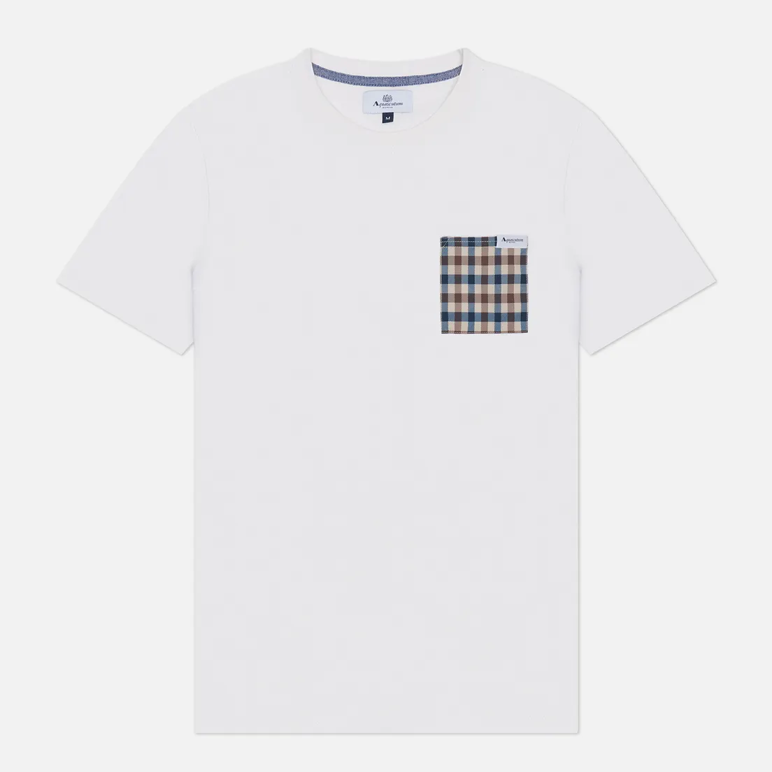 Aquascutum Мужская футболка Active Club Check Pocket