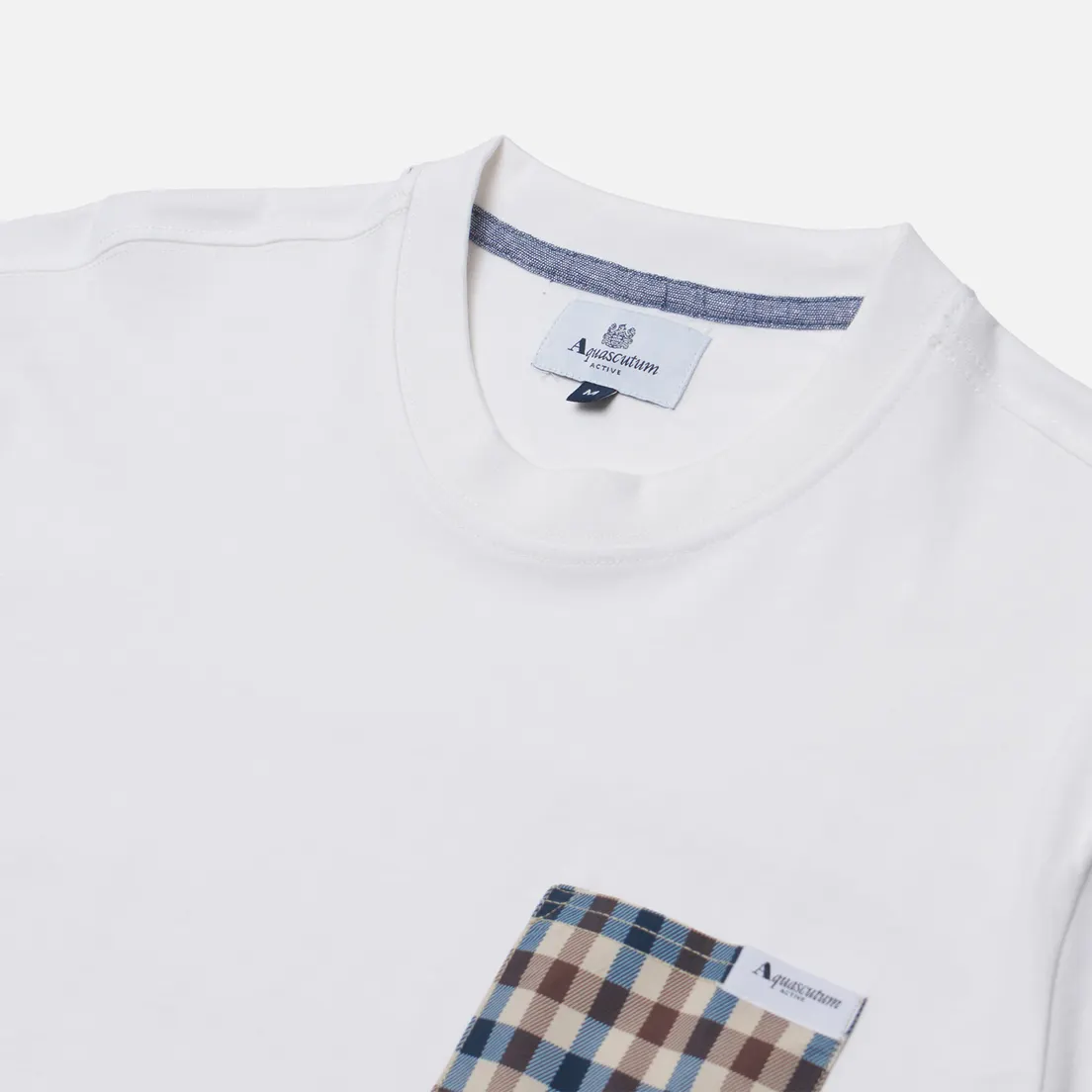 Aquascutum Мужская футболка Active Club Check Pocket