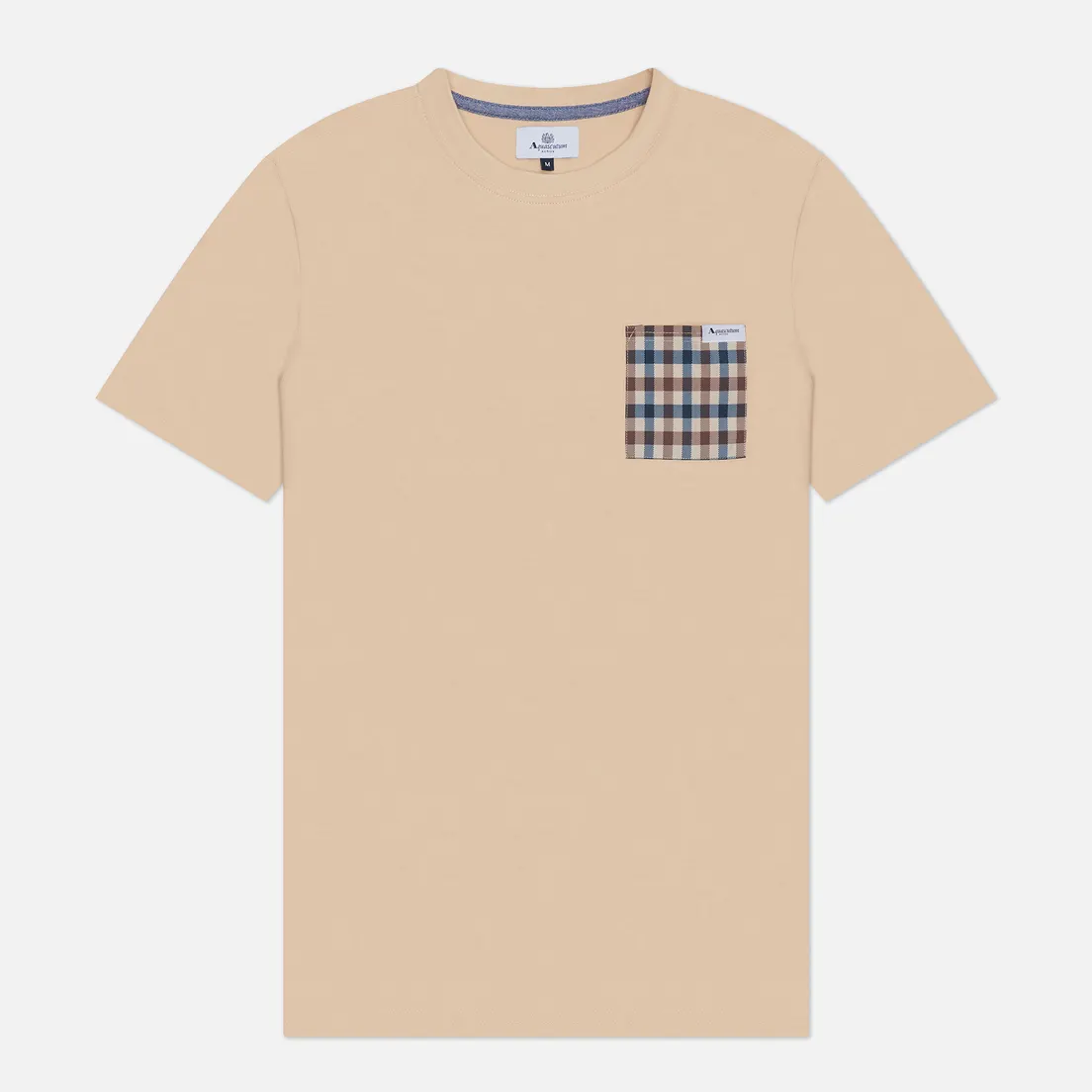 Aquascutum Мужская футболка Active Club Check Pocket