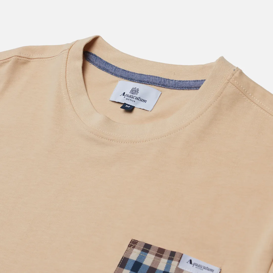 Aquascutum Мужская футболка Active Club Check Pocket