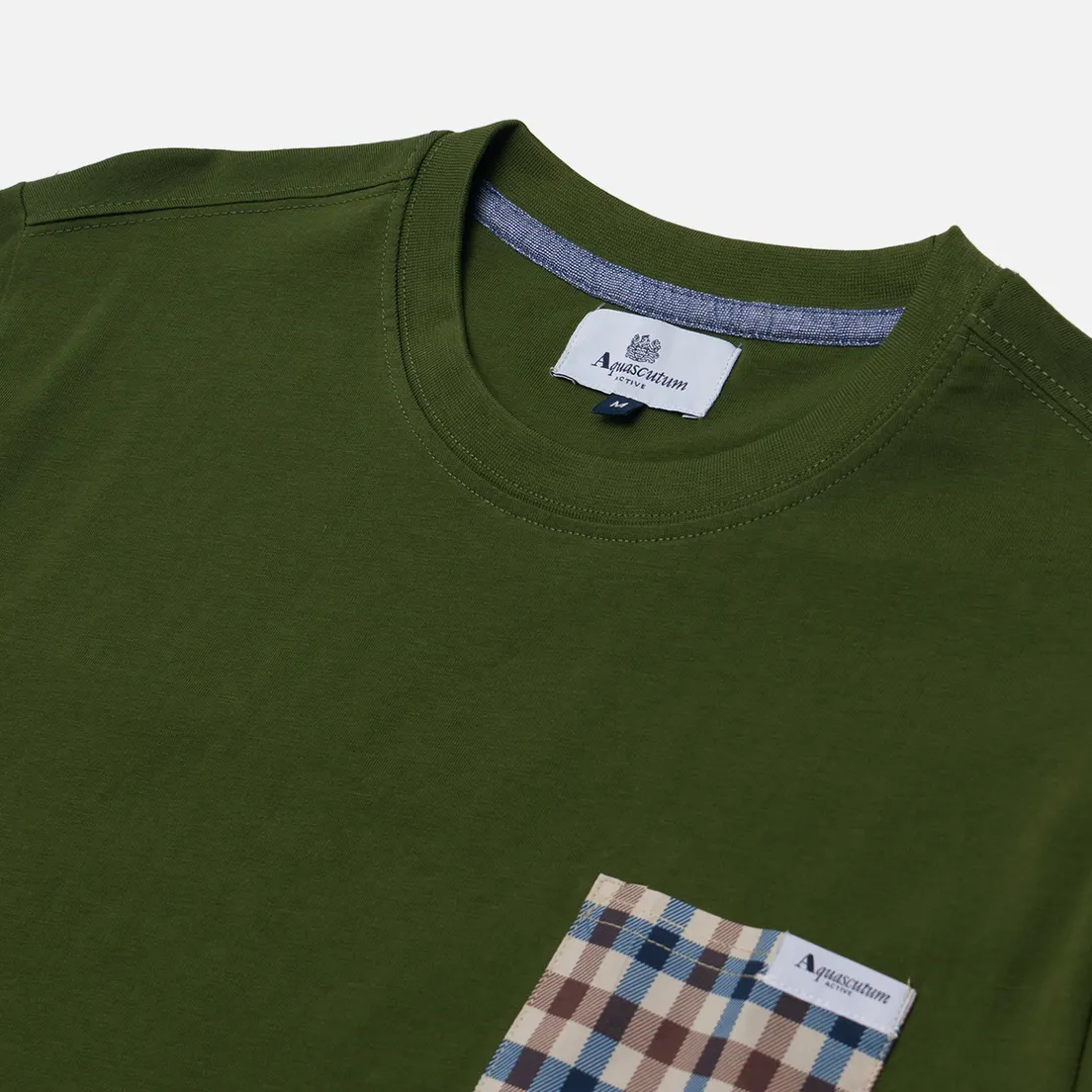 Aquascutum Мужская футболка Active Club Check Pocket