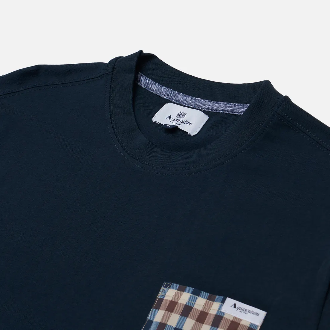 Aquascutum Мужская футболка Active Club Check Pocket