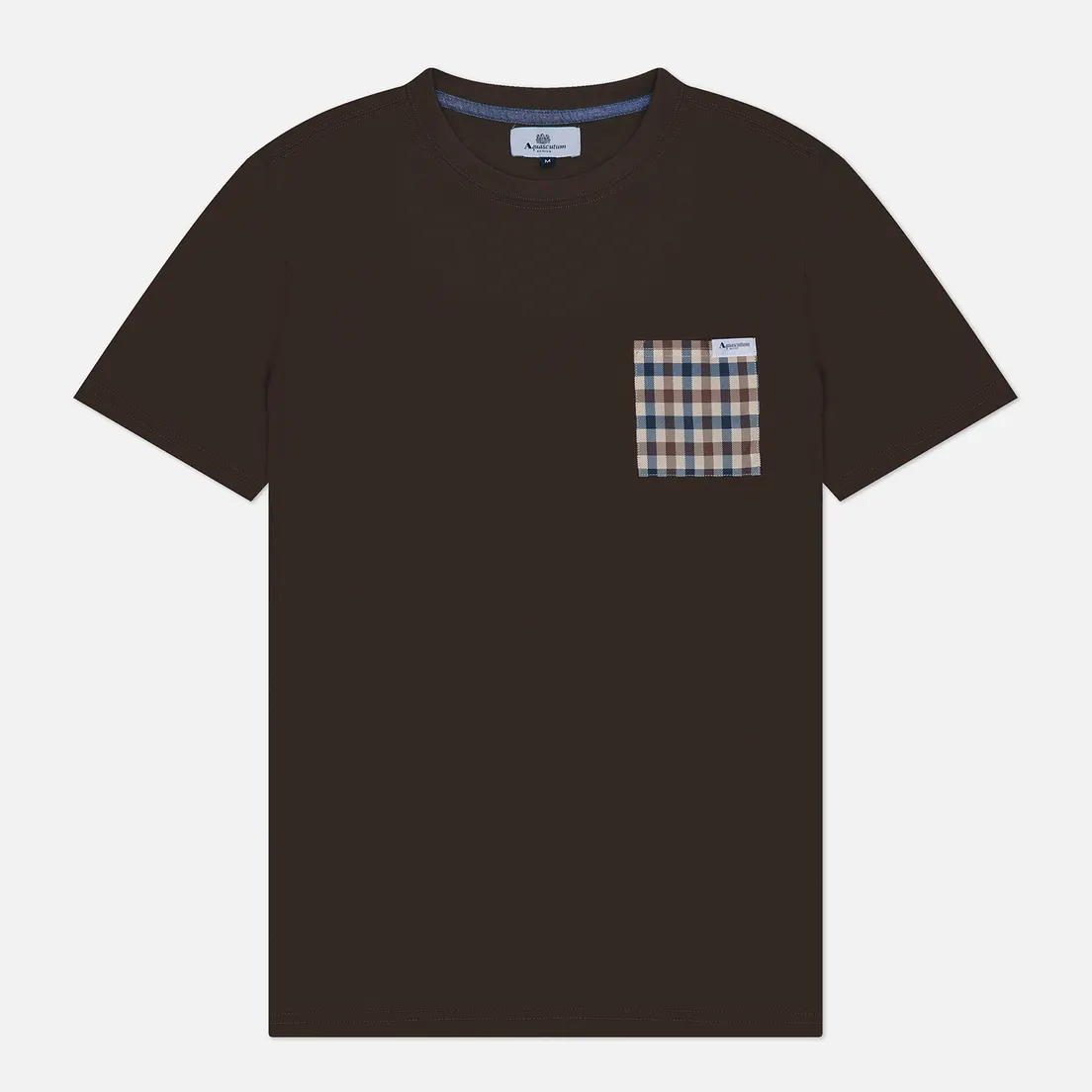 Aquascutum Мужская футболка Active Club Check Pocket