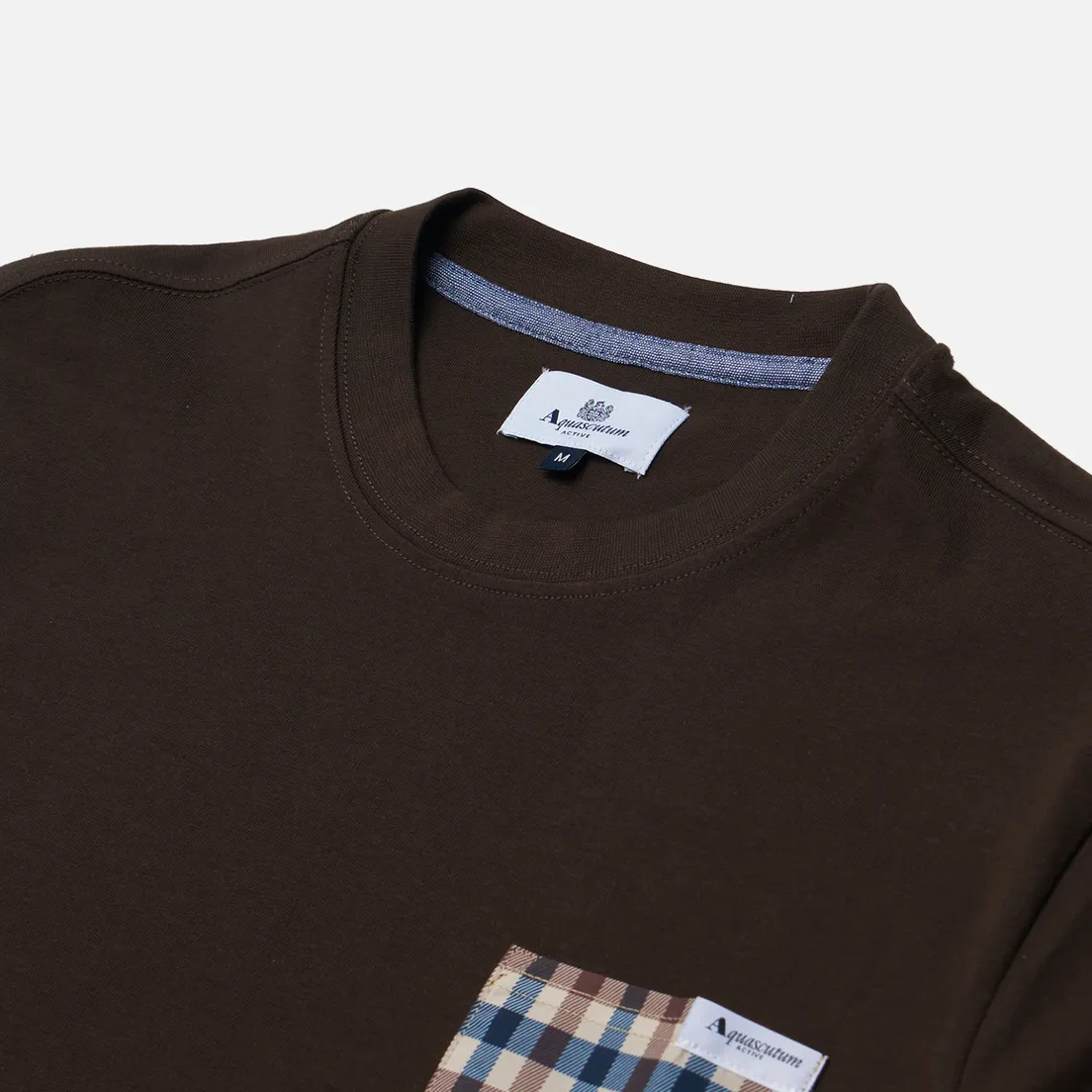 Aquascutum Мужская футболка Active Club Check Pocket