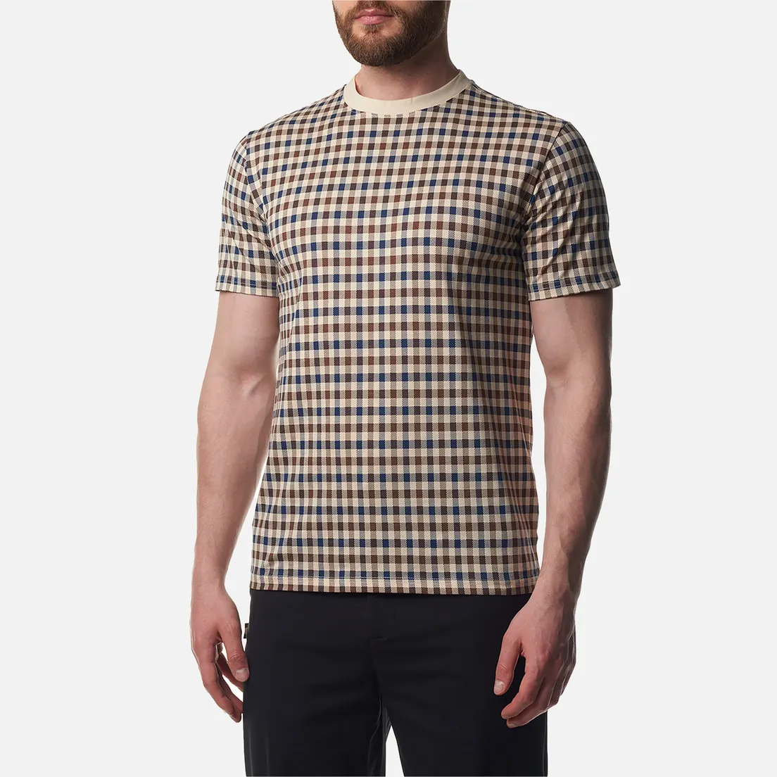 Aquascutum Мужская футболка Active Club Check