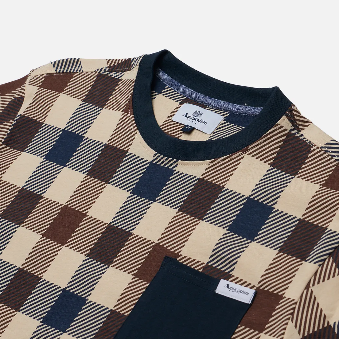 Aquascutum Мужская футболка Active Macro Check
