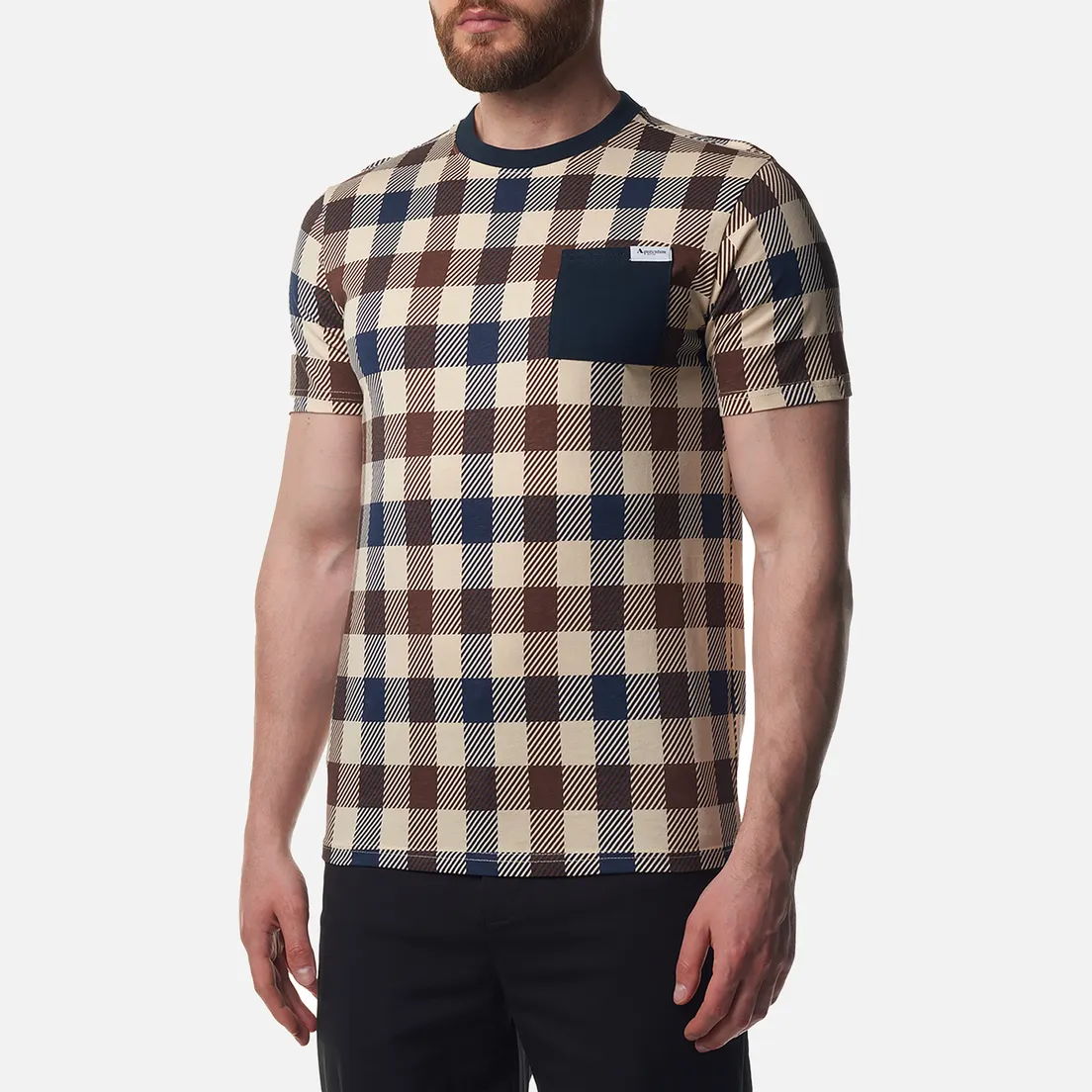 Aquascutum Мужская футболка Active Macro Check