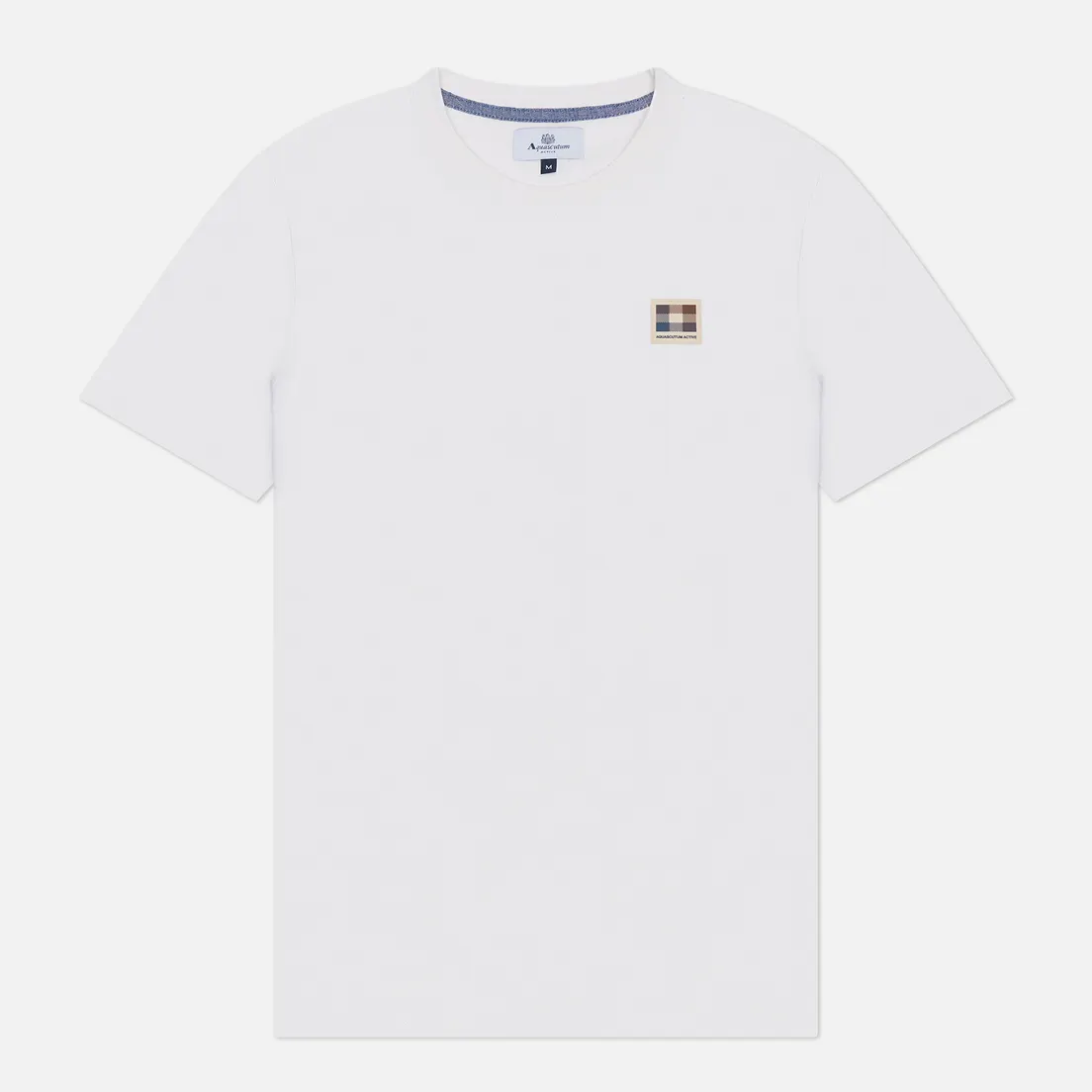 Aquascutum Мужская футболка Active Club Check Patch