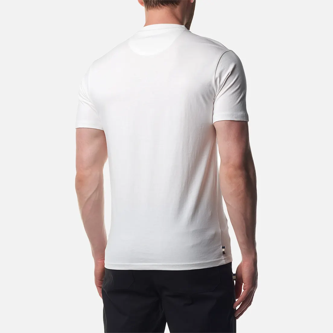 Aquascutum Мужская футболка Active Club Check Patch