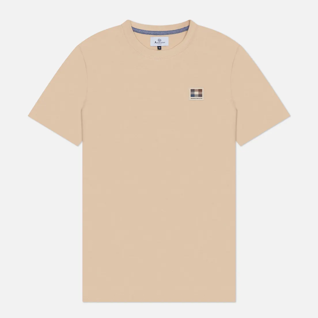 Aquascutum Мужская футболка Active Club Check Patch