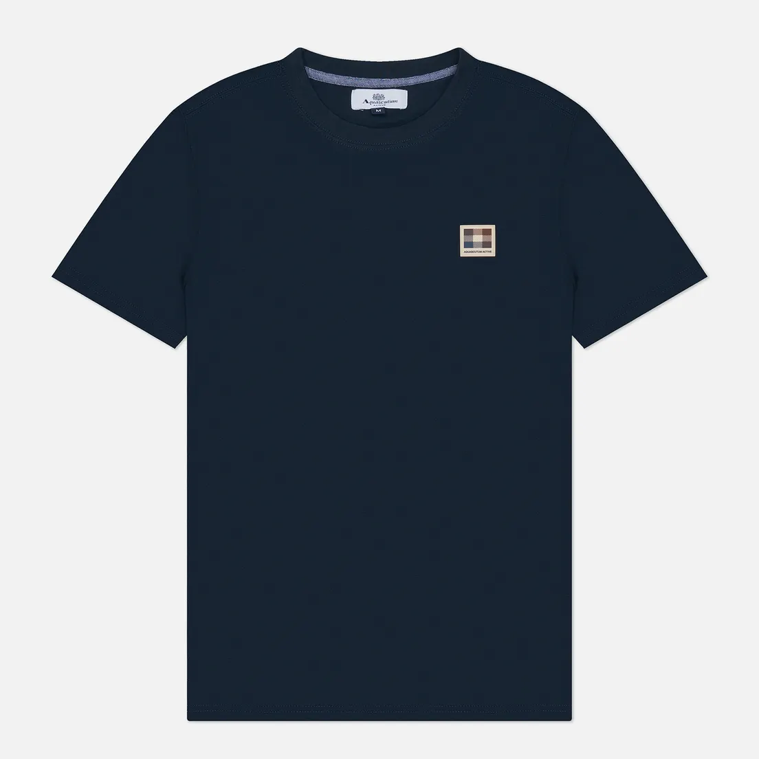 Aquascutum Мужская футболка Active Club Check Patch