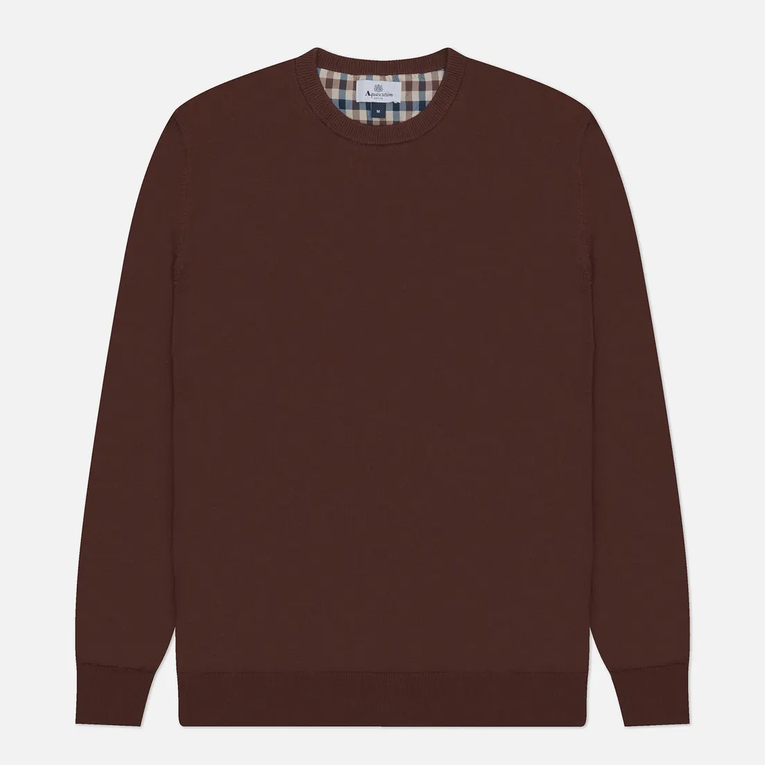 Aquascutum Мужской свитер Active Check Sleeves Patch