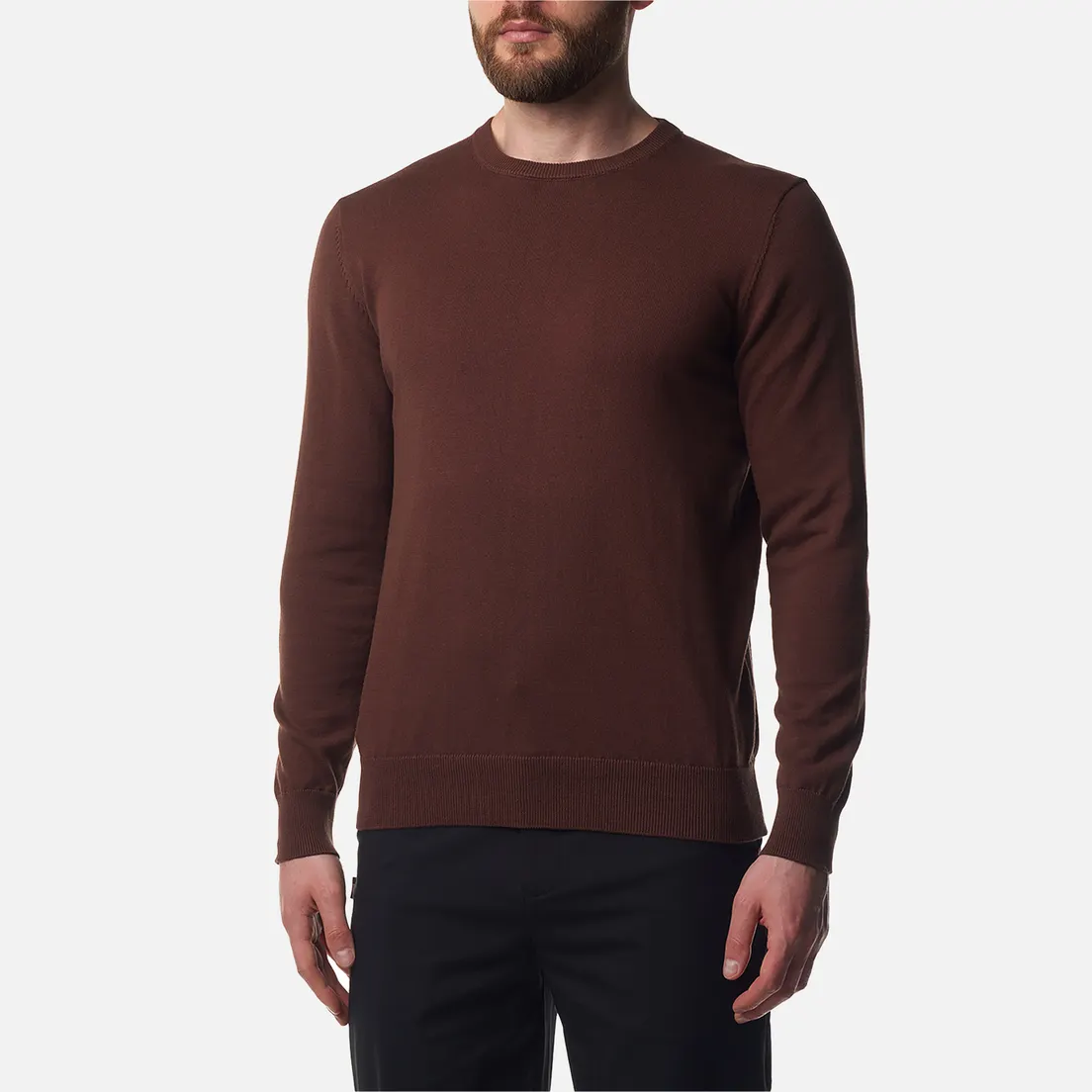 Aquascutum Мужской свитер Active Check Sleeves Patch