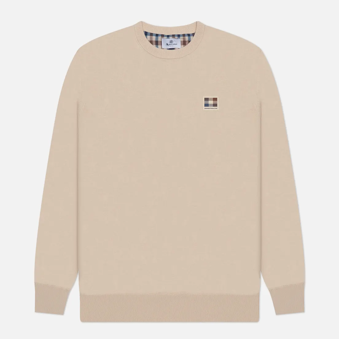 Aquascutum Мужской свитер Active Check Patch