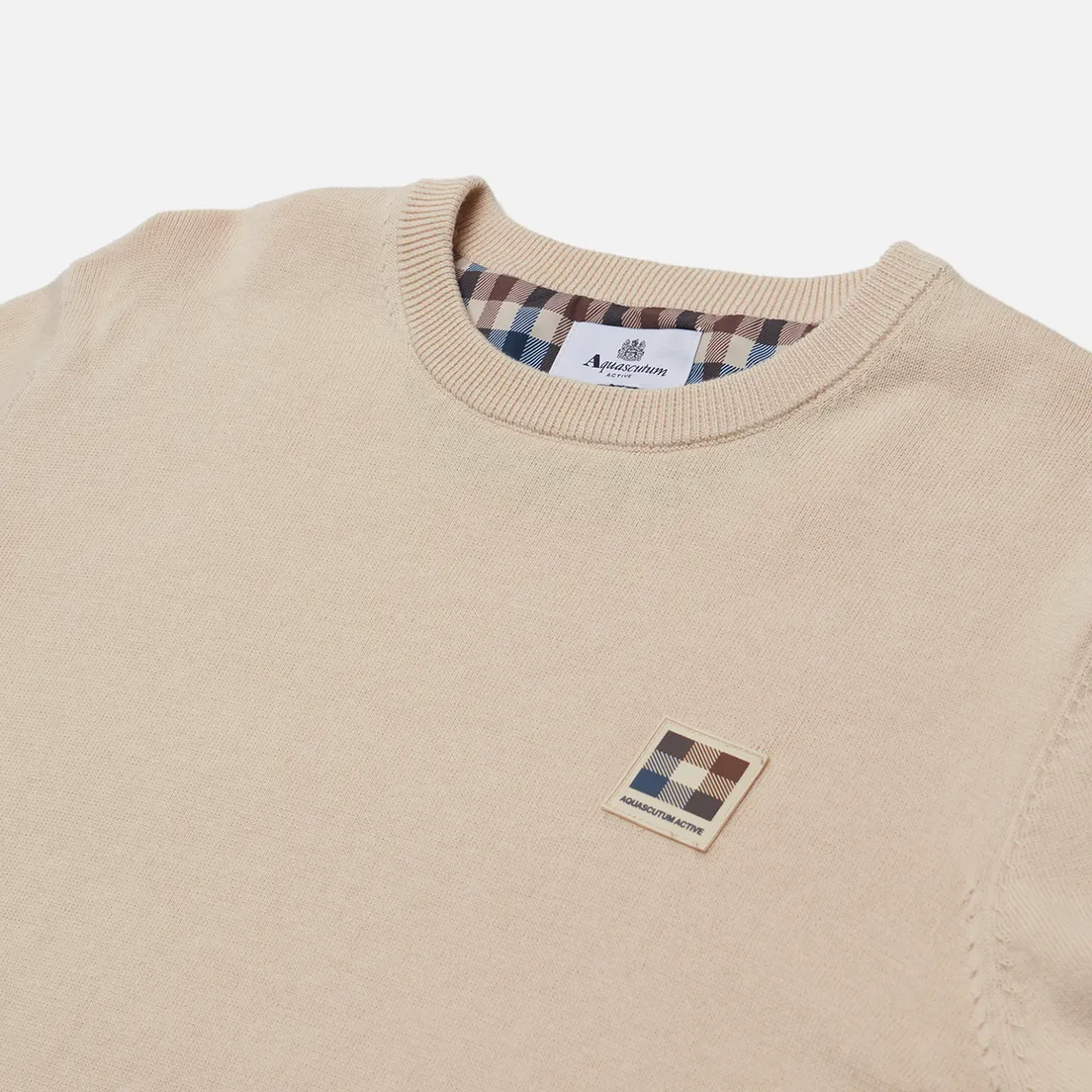Aquascutum Мужской свитер Active Check Patch