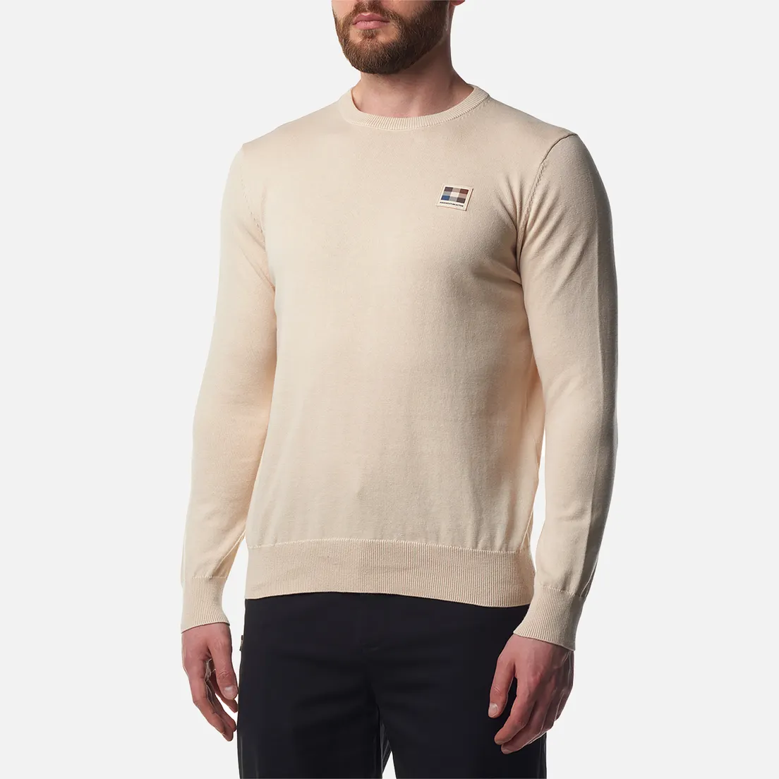 Aquascutum Мужской свитер Active Check Patch