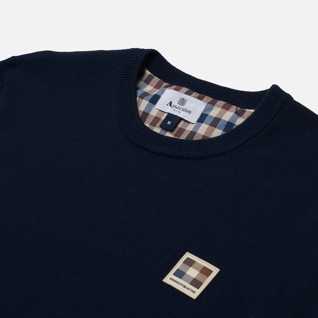 Aquascutum Мужской свитер Active Check Patch