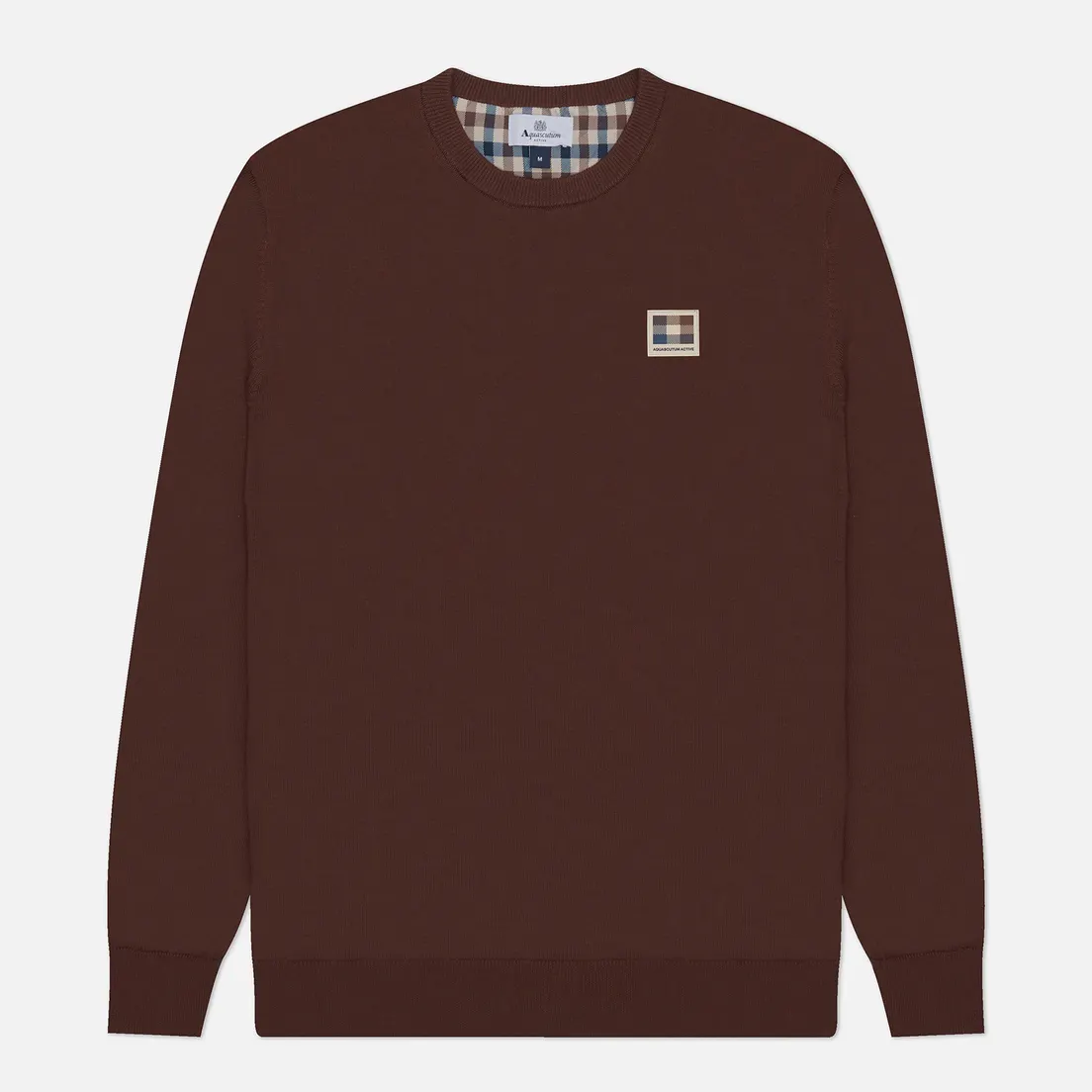 Aquascutum Мужской свитер Active Check Patch