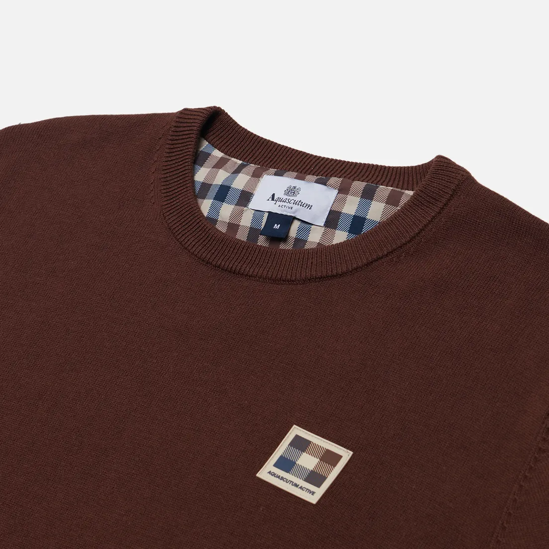 Aquascutum Мужской свитер Active Check Patch