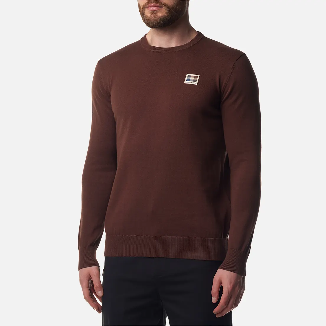 Aquascutum Мужской свитер Active Check Patch