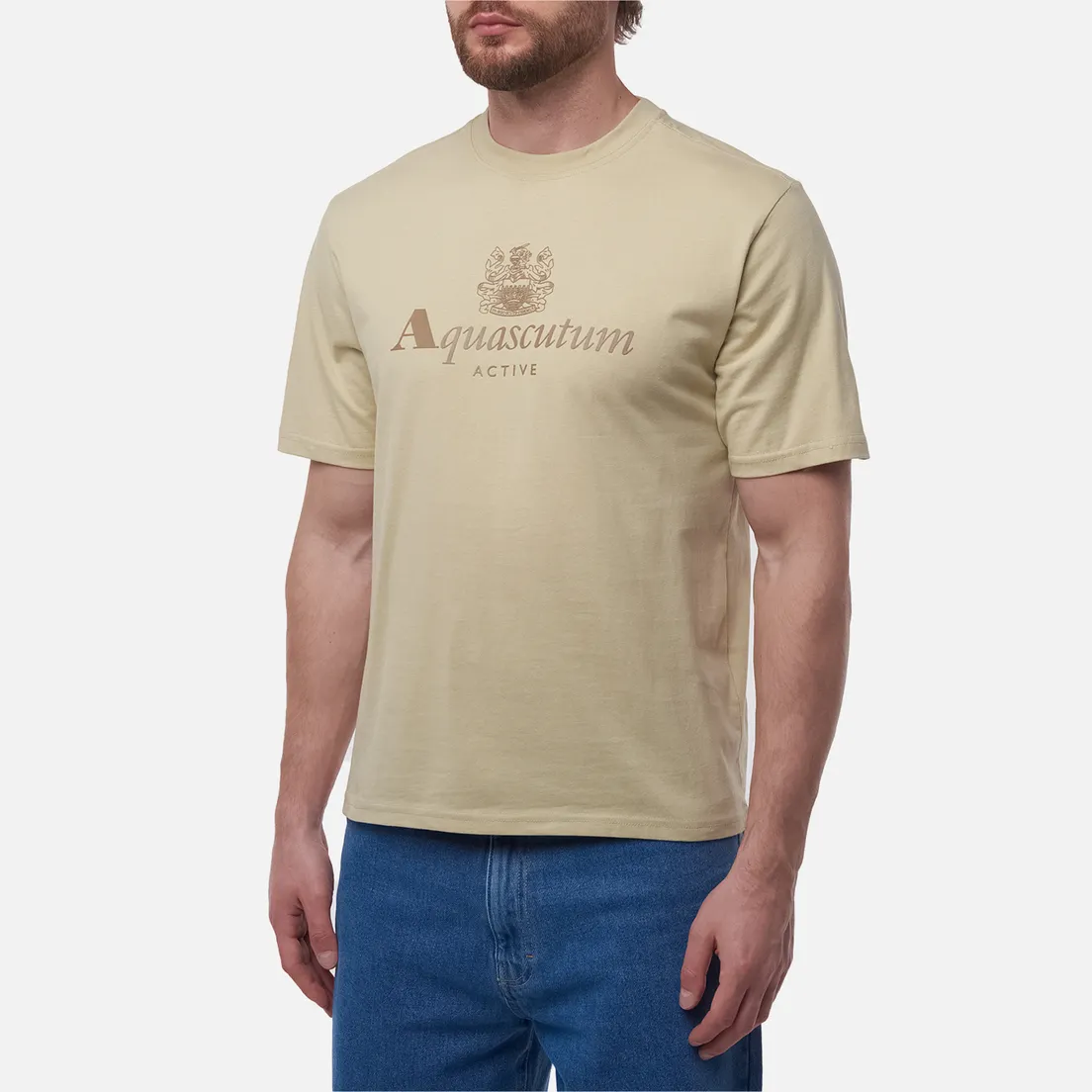 Aquascutum Мужская футболка Big Logo