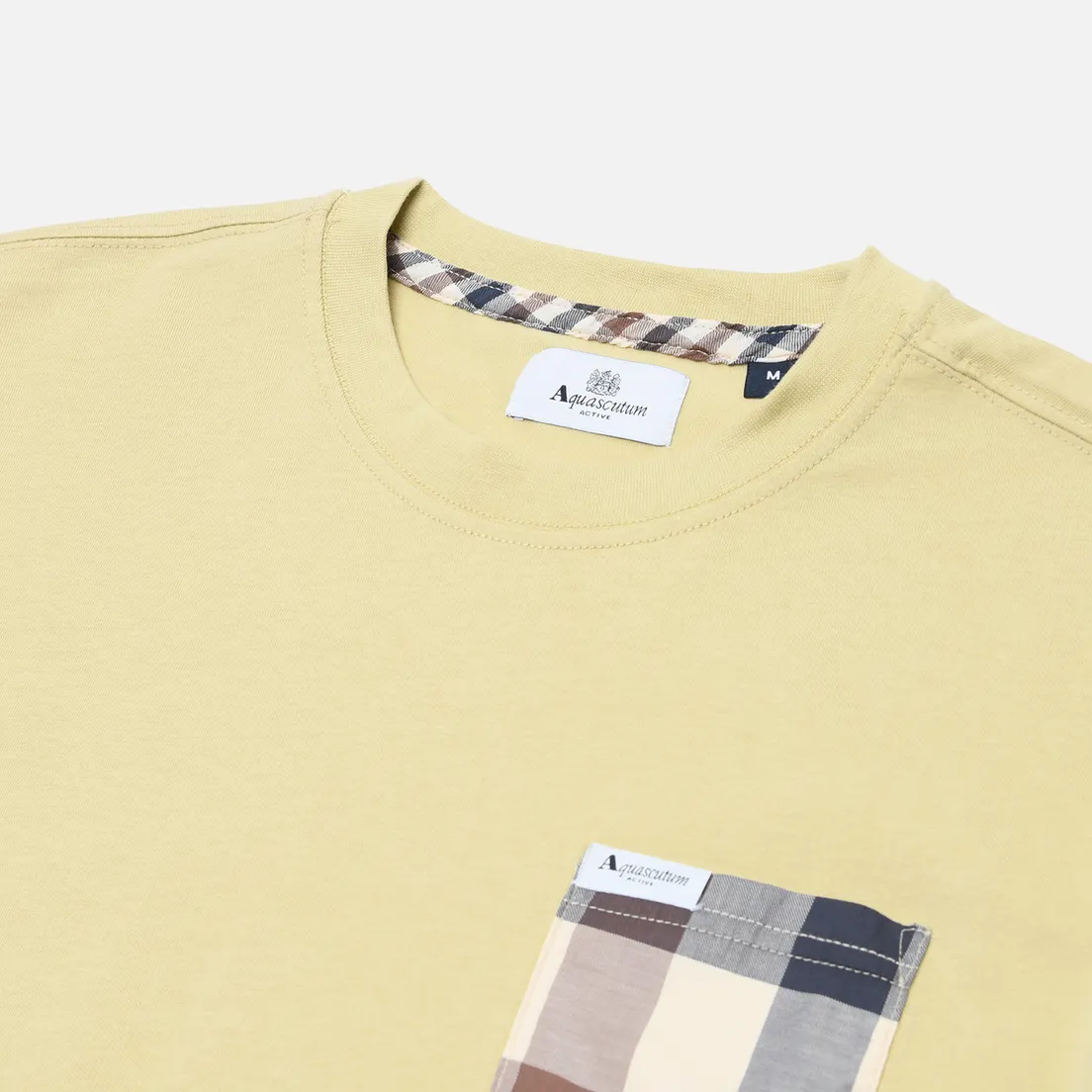 Aquascutum Мужская футболка Active Macro Club Check