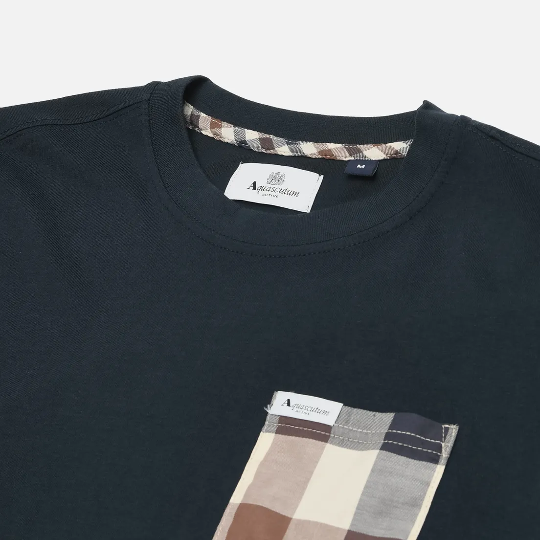 Aquascutum Мужская футболка Active Macro Club Check