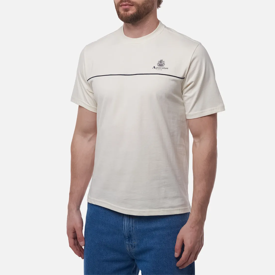 Aquascutum Мужская футболка Piping Small Logo