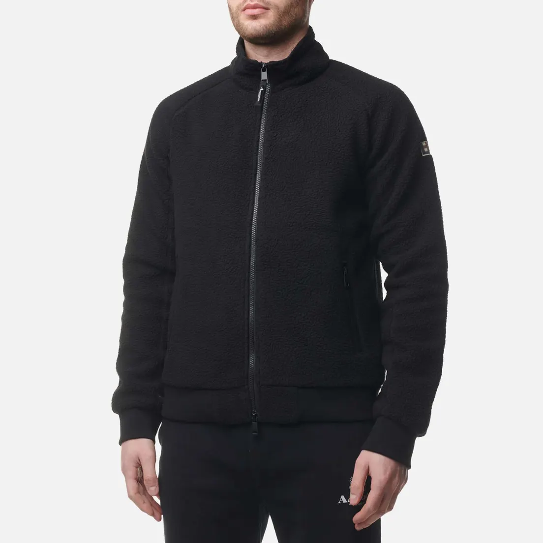 Aquascutum Мужская флисовая куртка Active One Color Sherpa