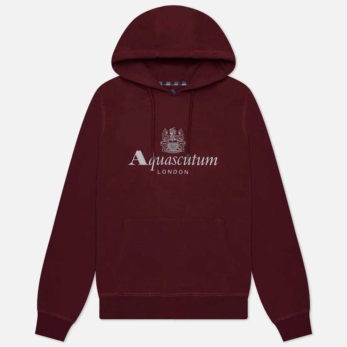 Aquascutum Мужская толстовка Active Big Logo Hoodie Fleece